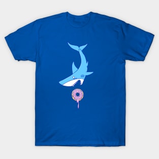 Funny Shark vs Donut T-Shirt